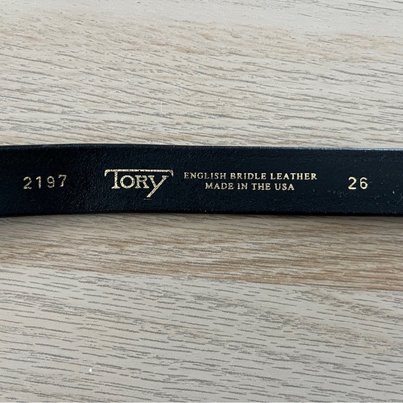 Tory Burch Black Leather Bridle Belt - Picture 3 of 3